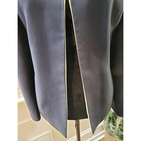 Kasper Women's Blue 100% Polyester Long Sleeve Open Front Jacket Blazer Size 14P - Picture 4 of 13